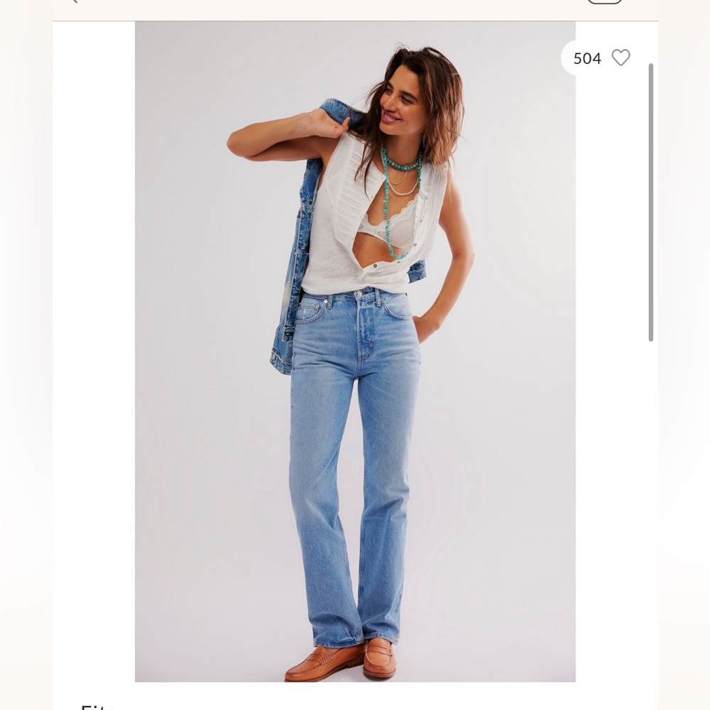 Citizens of Humanity Zurie Straight-Leg Jeans in Carousel